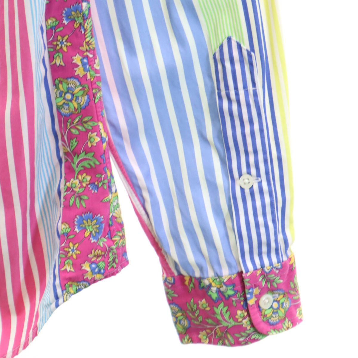 RALPH LAUREN ラルフローレン 90s オールド ストライプ柄 長袖 コットンシャツ M メンズ