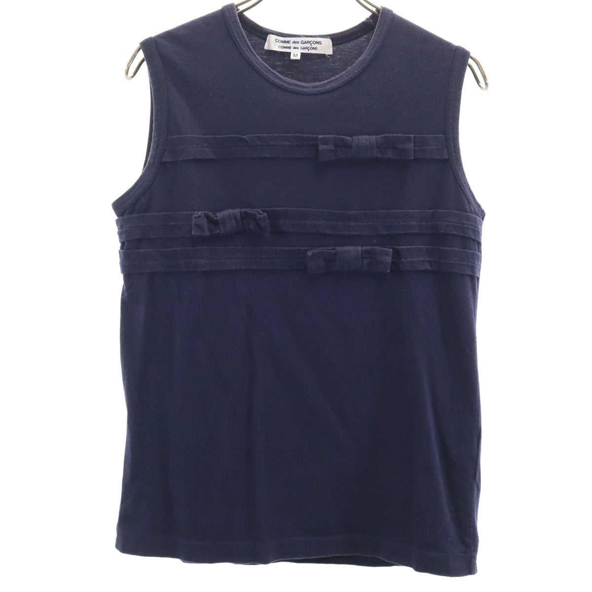 Comme des Garcons Comme des Garcons コムデギャルソンコムデギャルソン ノースリーブ カットソー M ネイビー レディース