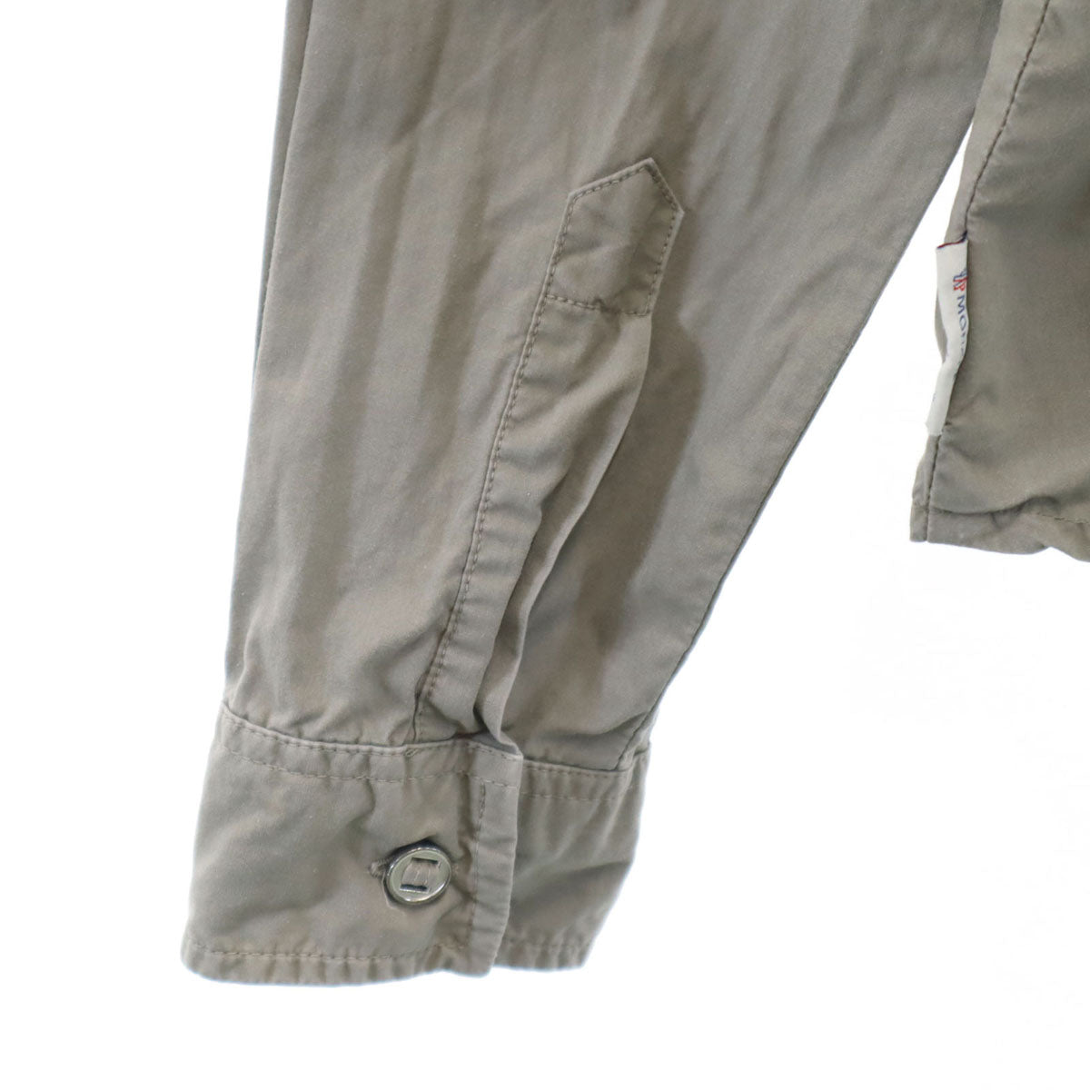 MONCLER モンクレール ハンガリー製 長袖 コットンシャツ S ベージュ レディース