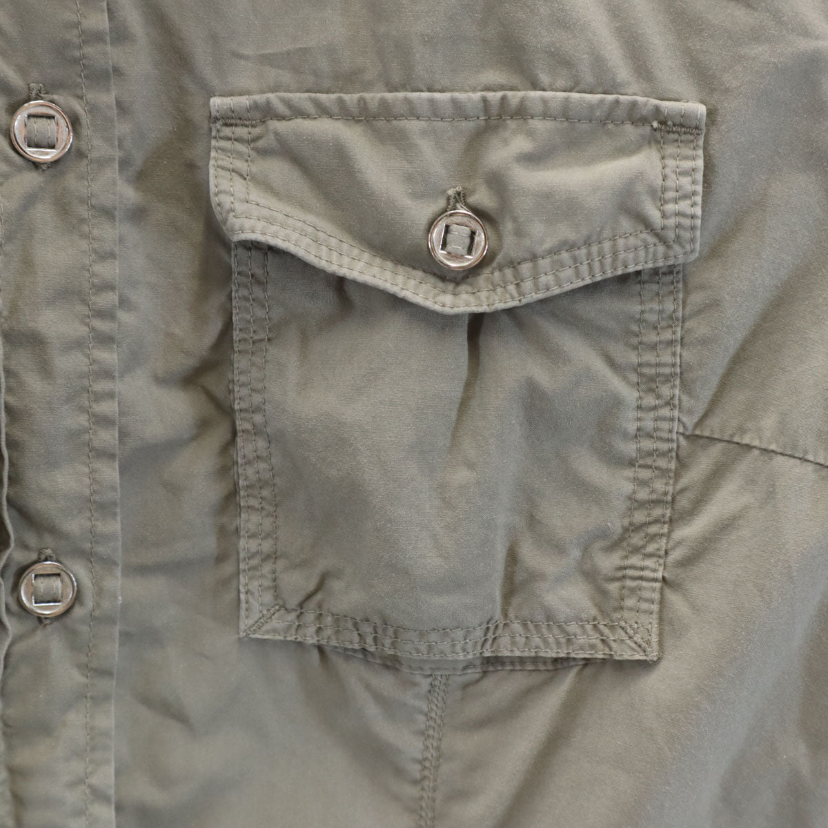 MONCLER モンクレール ハンガリー製 長袖 コットンシャツ S ベージュ レディース