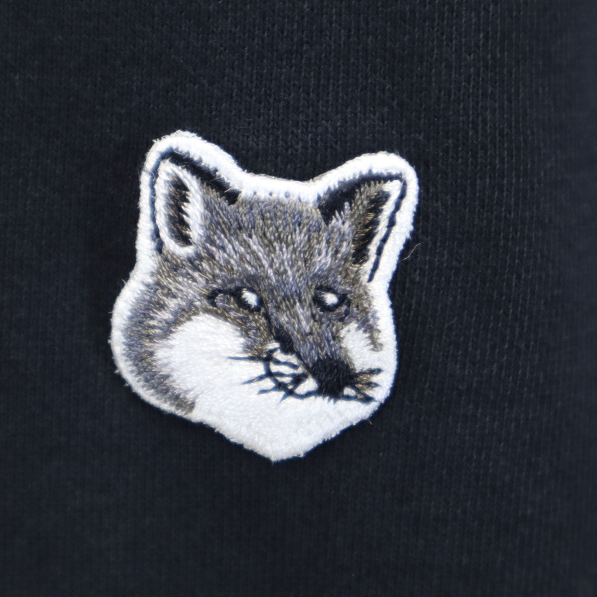 MAISON KITSUNE メゾンキツネ ポルトガル製 長袖 前V スウェット M ブラック メンズ