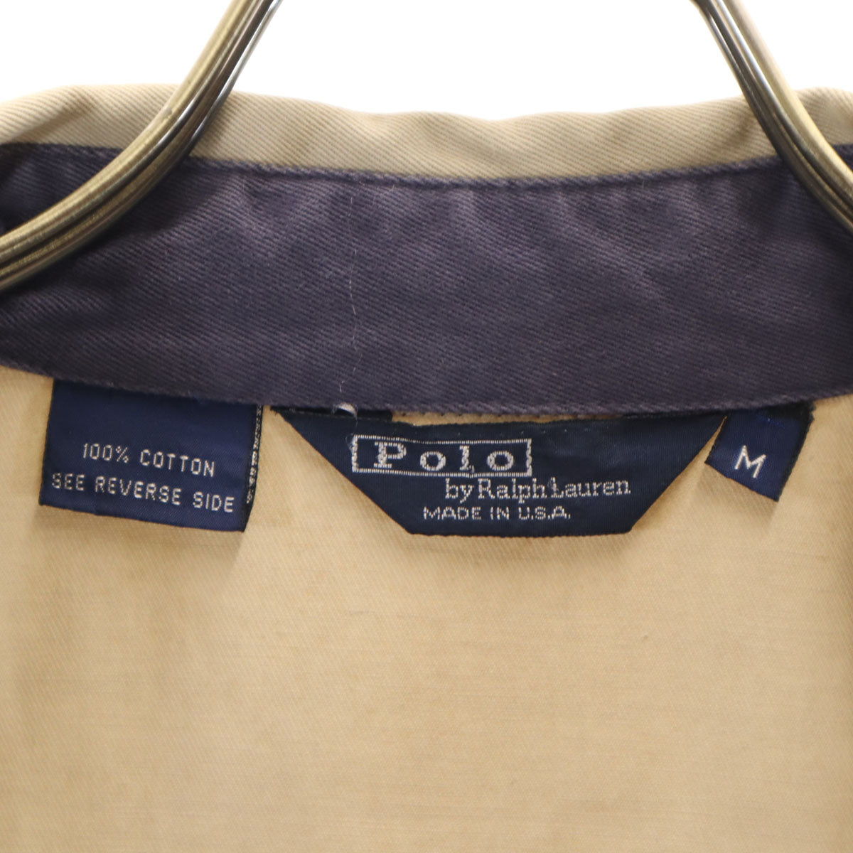 Polo by Ralph Lauren ポロバイラルフローレン 80s ヴィンテージ USA製 三角タグ ブルゾン M ベージュ ジャケット メンズ