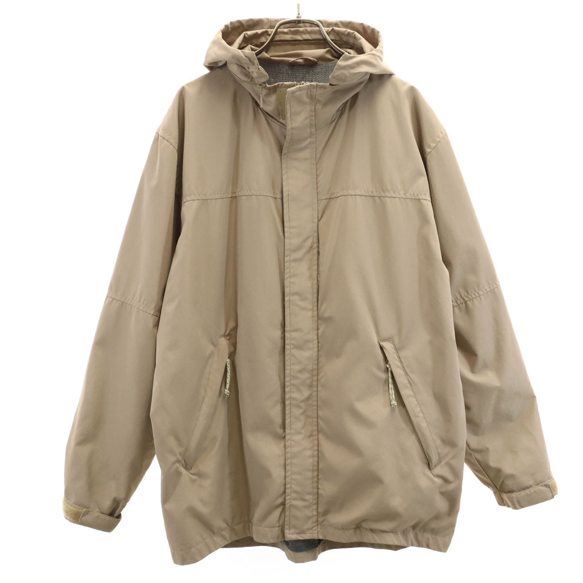 STUSSY ステューシー 90s 00s オールド ナイロンジャケット SM ベージュ 裏メッシュ メンズ