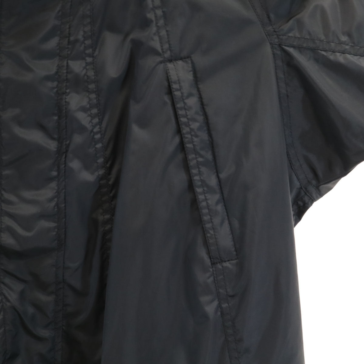 ISSEY MIYAKE FETE イッセイミヤケ フェット 日本製 パラシュートコート スプリングコート 2 ブラック 裏メッシュ メンズ