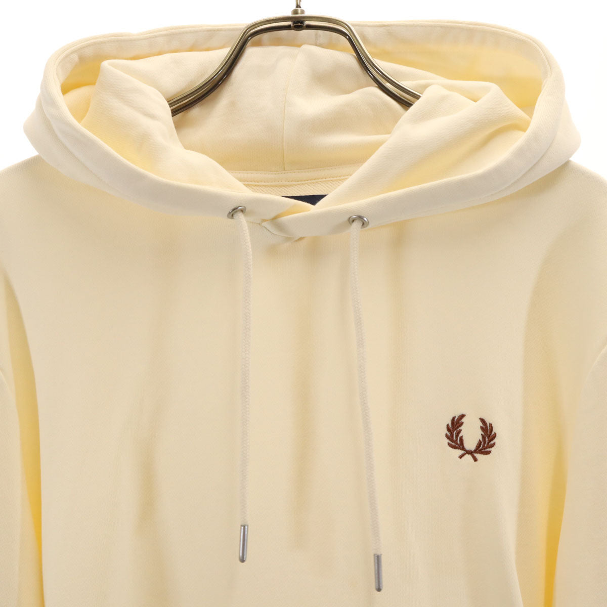 FRED PERRY フレッドペリー 長袖 スウェットパーカー S アイボリー メンズ