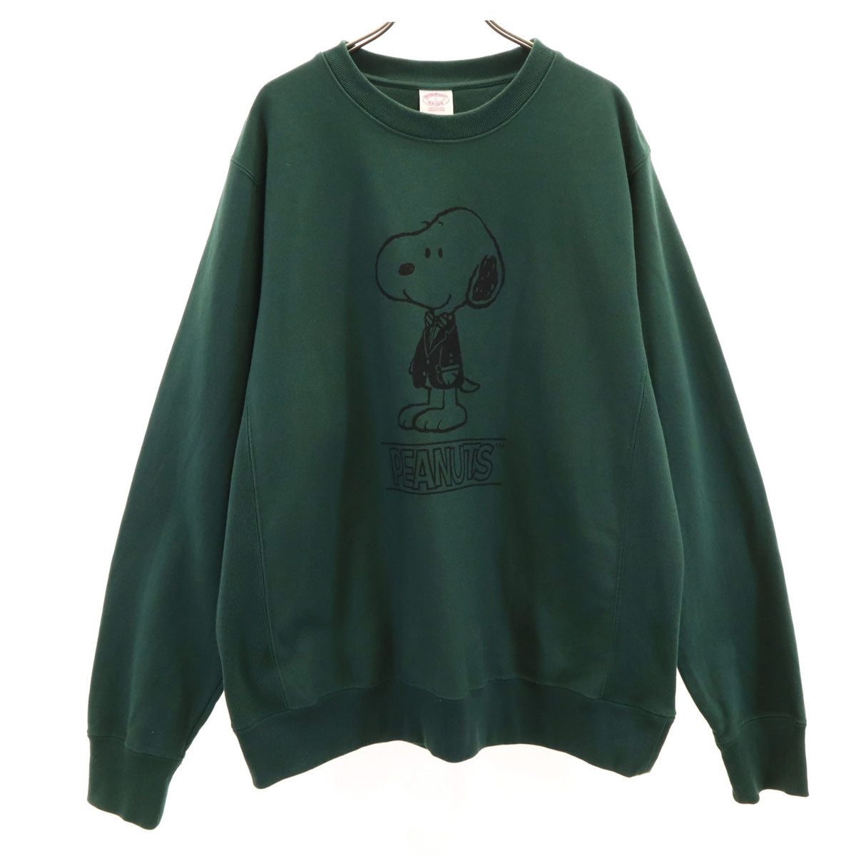 Brooks Brothers ブルックスブラザーズ PEANUTS ピーナッツ コラボ スヌーピー 長袖 スウェット トレーナー L 深緑 SNOOPY メンズ