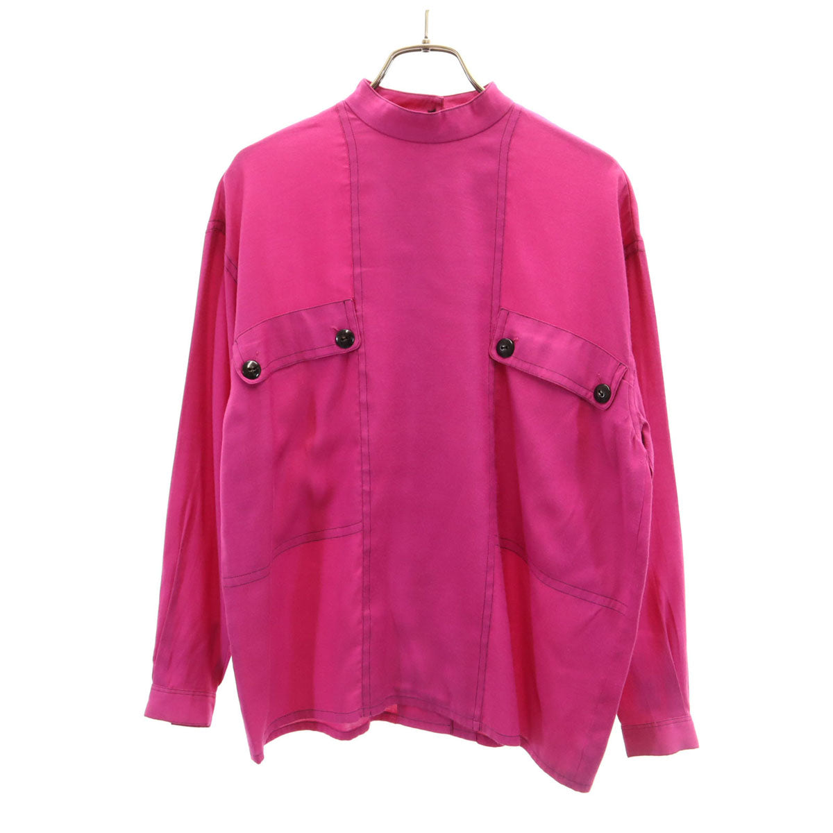 Christian Dior PRET-A-PORTER クリスチャンディオール プレタポルテ 90s オールド 長袖 シャツ マゼンタ メンズ