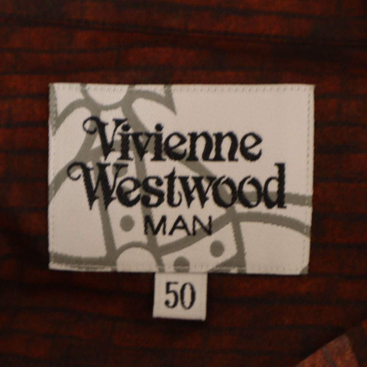 Vivienne WestwoodMAN ヴィヴィアンウエストウッドマン 日本製 長袖 シャツ 50 ブラウン メンズ