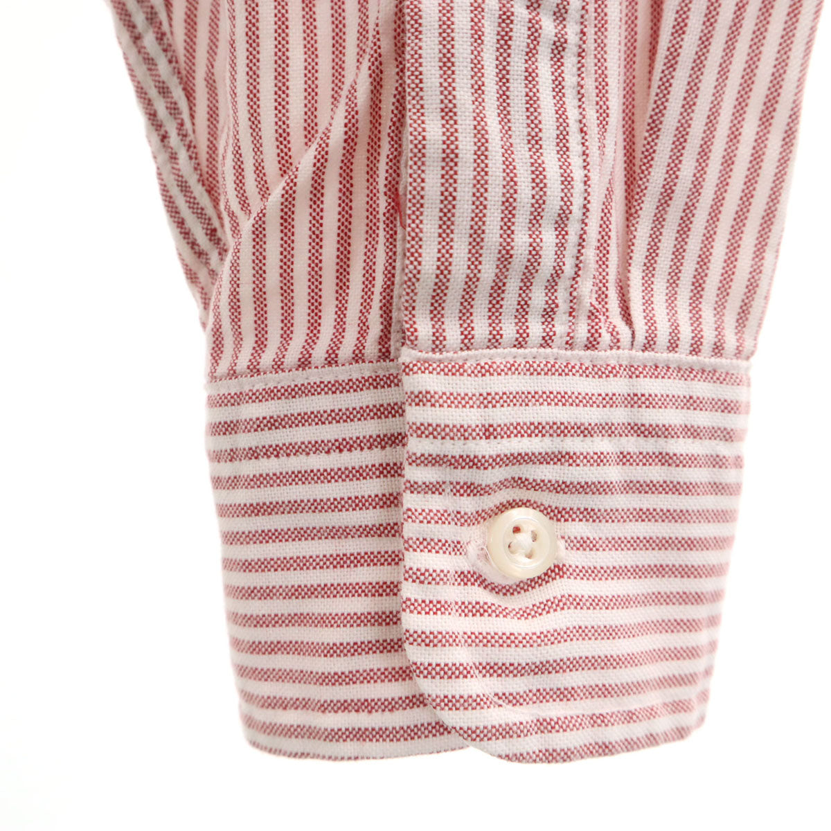 Polo by Ralph Lauren ポロバイラルフローレン 80s USA製 ヴィンテージ 緑タグ ボーイズ ストライプ柄 長袖 オックスフォード ボタンダウンシャツ 18 レッド キッズ