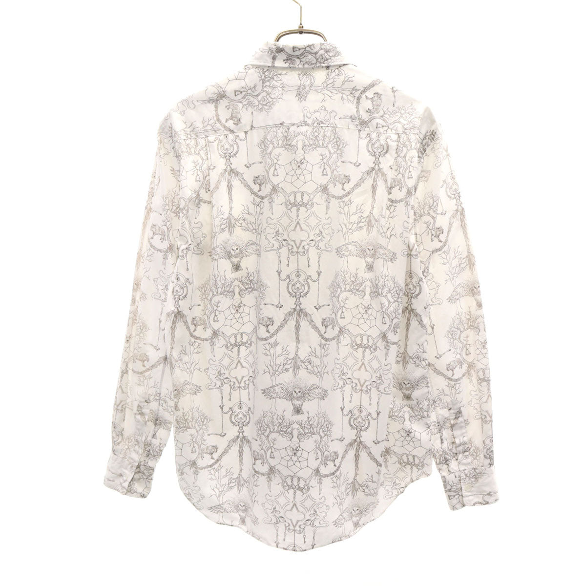 COMME des GARCONS HOMME PLUS コムデギャルソンオムプリュス 2009年 総柄 長袖 シャツ SS ホワイト メンズ