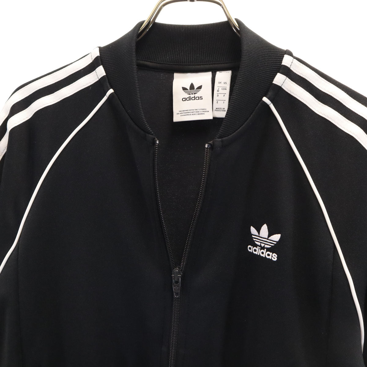 adidas Originals アディダスオリジナルス トレフォイルロゴ スーパースター トラックジャケット M ブラック ジャージ メンズ