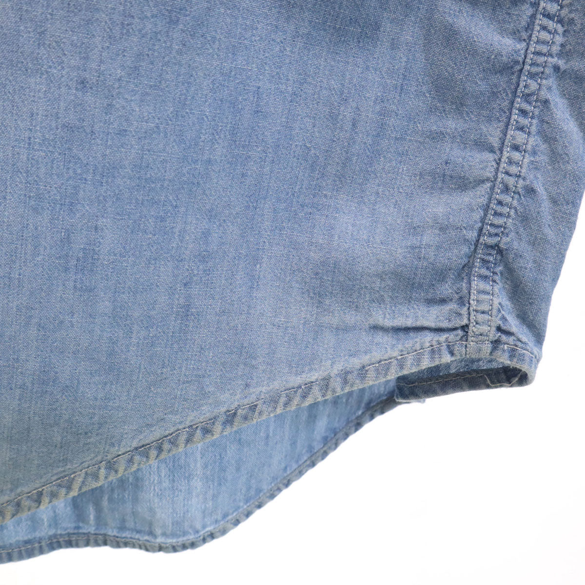 Knock Out ノックアウト 50s ヴィンテージ 長袖 シャンブレーシャツ ブルー メンズ