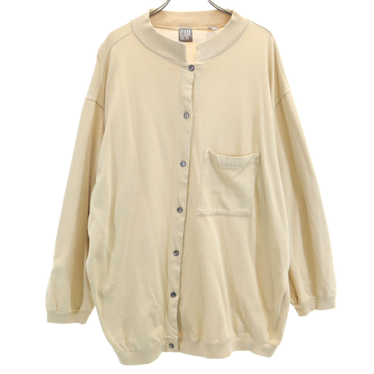 GAP ギャップ 90s オールド 長袖 カーディガン L ベージュ メンズ