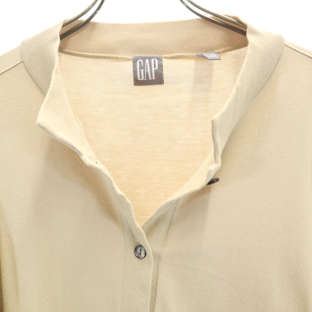 GAP ギャップ 90s オールド 長袖 カーディガン L ベージュ メンズ