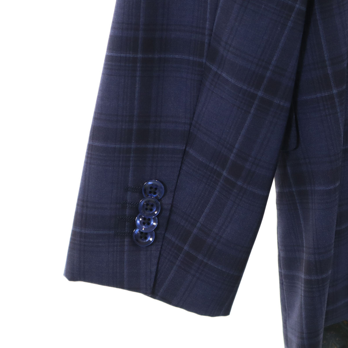 Vitale Barberis Canonico ヴィターレバルベリスカノニコ チェック柄 テーラードジャケット 9 ネイビー系 メンズ