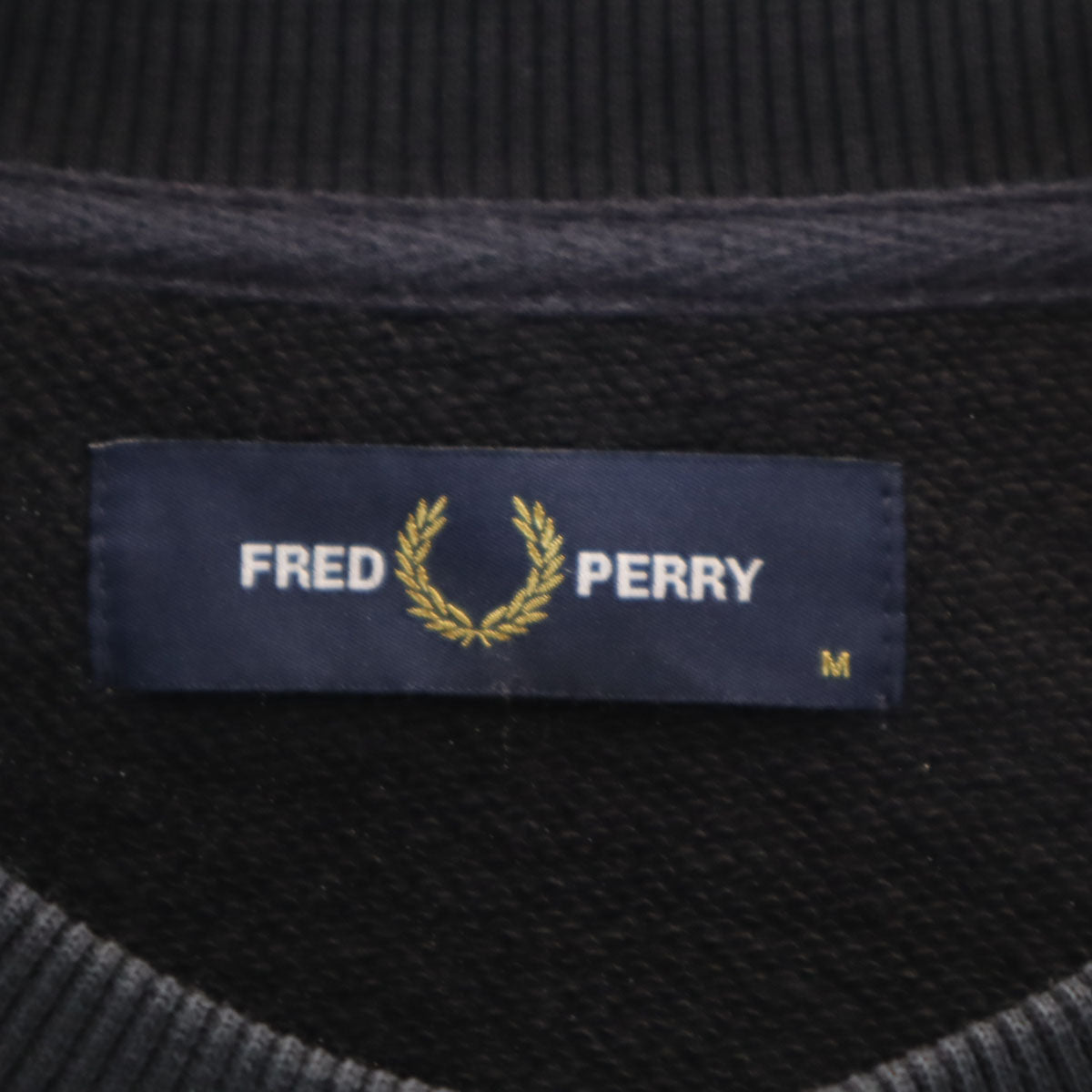 FRED PERRY フレッドペリー 長袖 スウェット トレーナー M ネイビー系 メンズ