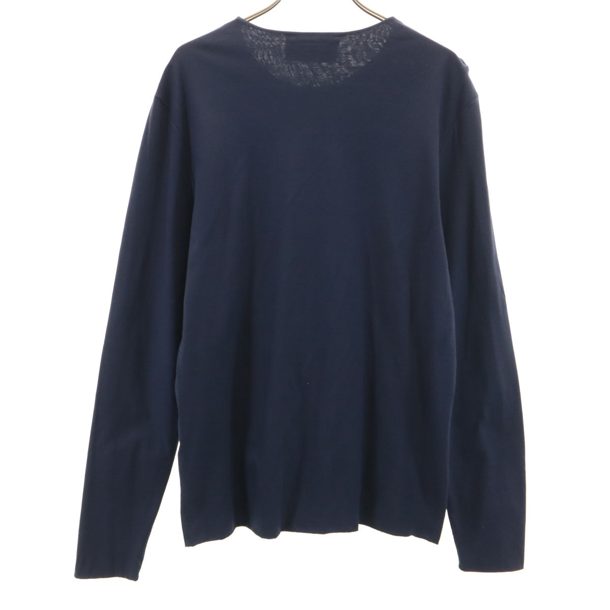 PRADA プラダ イタリア製 長袖 Tシャツ M ネイビー ロンT メンズ