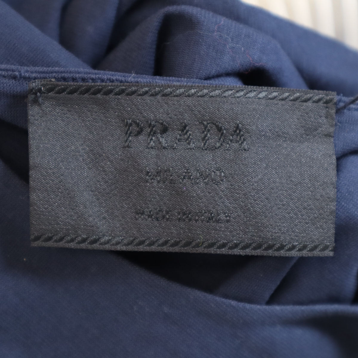 PRADA プラダ イタリア製 長袖 Tシャツ M ネイビー ロンT メンズ