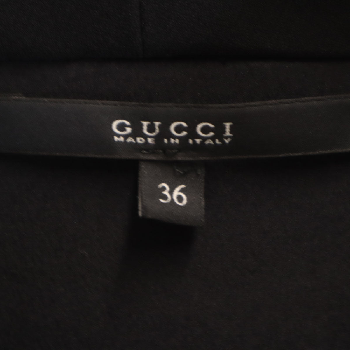 GUCCI グッチ イタリア製 長袖 ワンピース 36 ブラック レディース