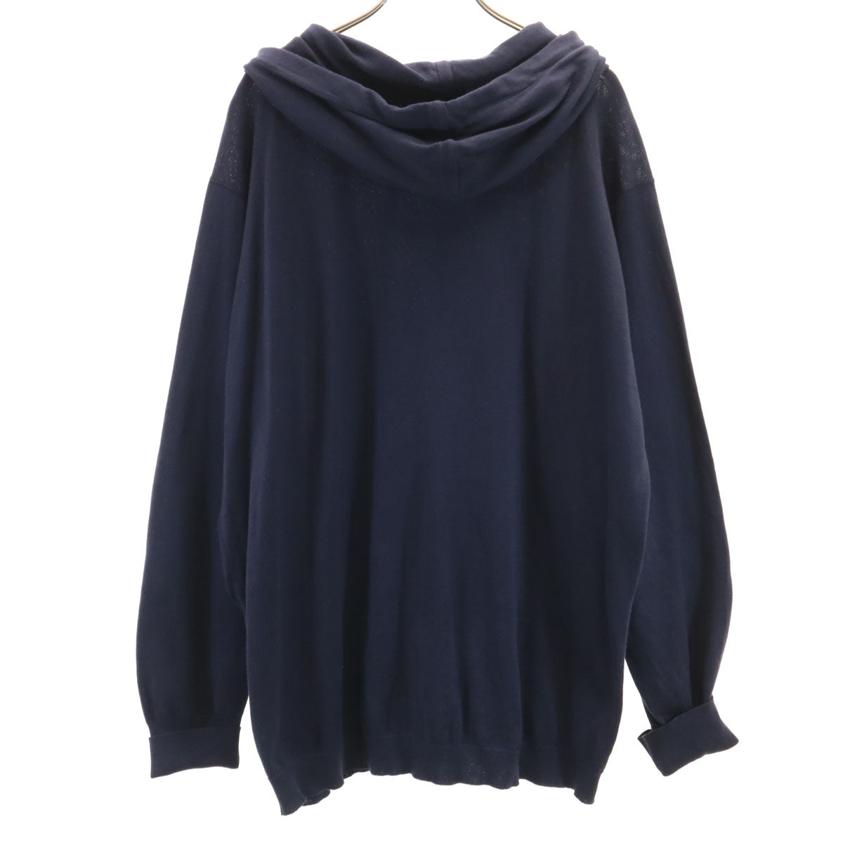 JOHN SMEDLEY ジョンスメドレー イングランド製 長袖 ニット パーカー XL ネイビー メンズ