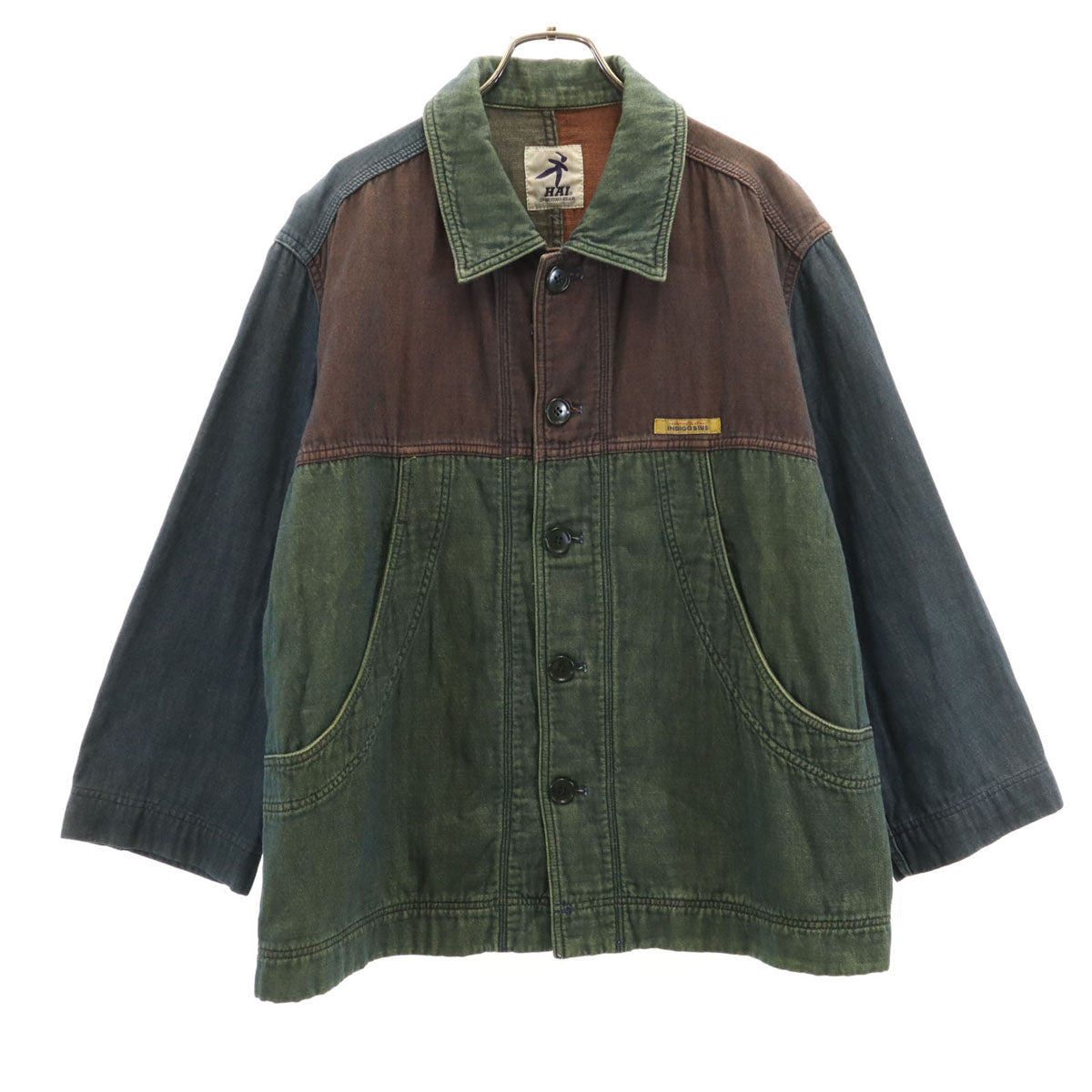 HAI SPORTING GEAR ハイスポーティングギア 90s オールド デニム カバーオール M インディゴ系 イッセイミヤケ メンズ