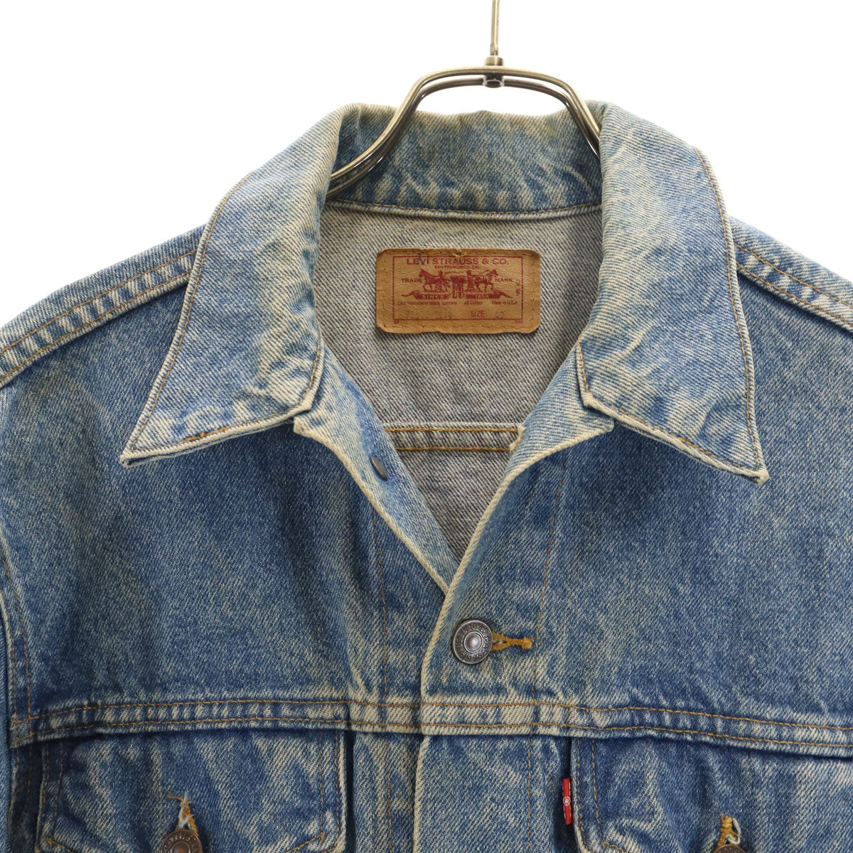 Levi's リーバイス 80s 70506-0214 USA製 ヴィンテージ デニムジャケット 40 ウォッシュブルー ジージャン トラッカー メンズ
