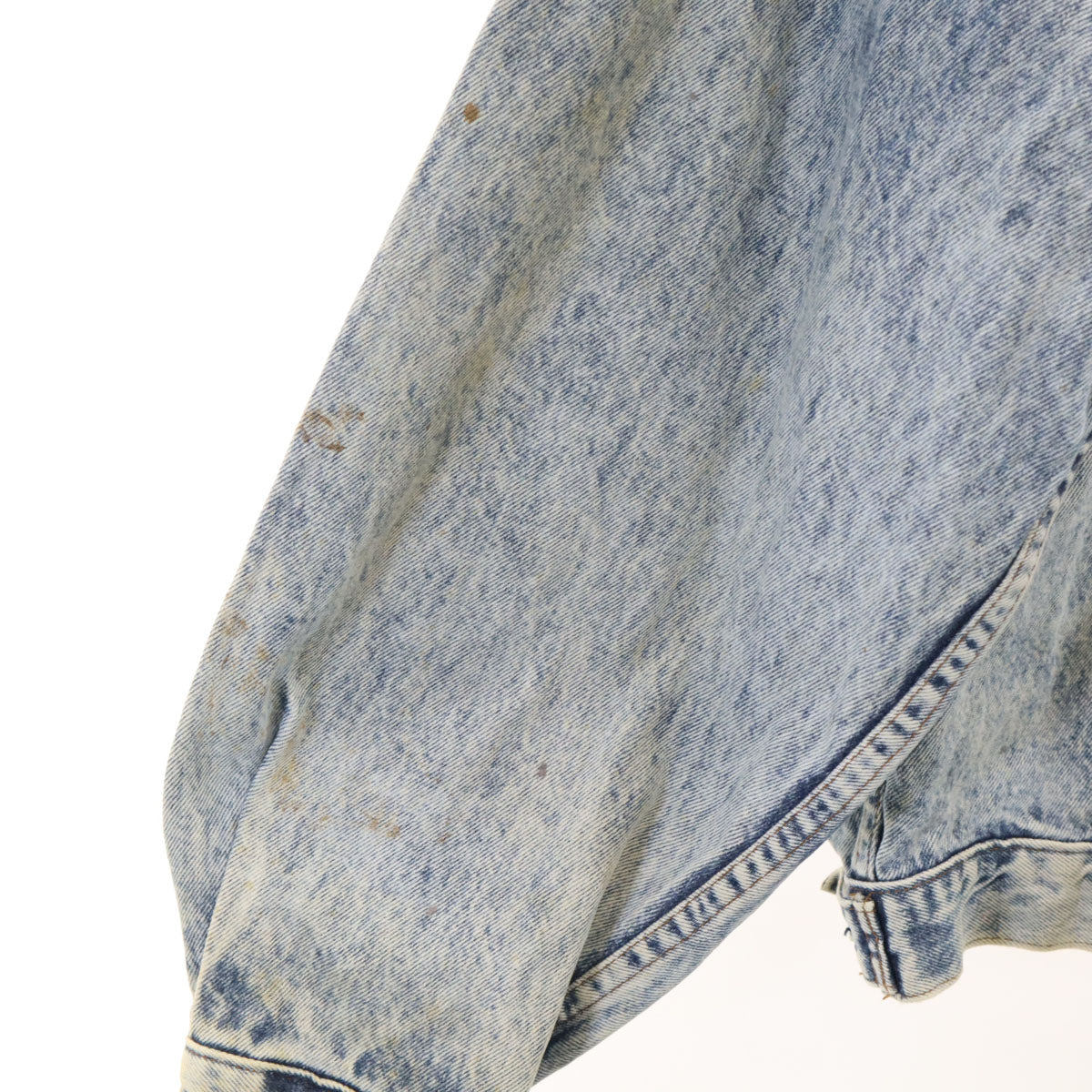 Levi's リーバイス 80s 70649-0217 日本製 オレンジタブ ヴィンテージ ケミカル デニムジャケット L ウォッシュブルー ジージャン トラッカー メンズ