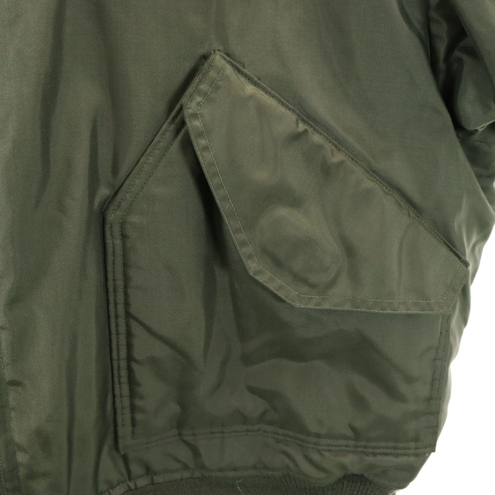 US AIR FORCE アメリカ空軍 90s オールド スコビルジップ アルファ社 CWU-45/P フライトジャケット XL カーキ メンズ