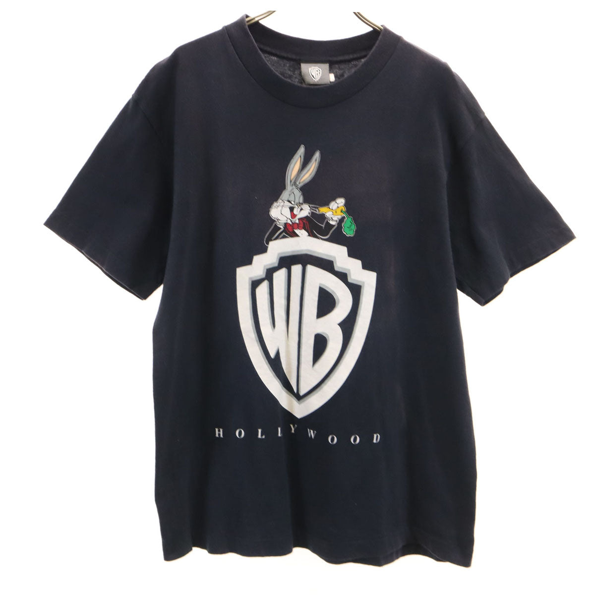Warner Bros ワーナーブラザーズ 90s USA製 オールド バックスバニー 半袖 Tシャツ M ブラック シングルステッチ メンズ