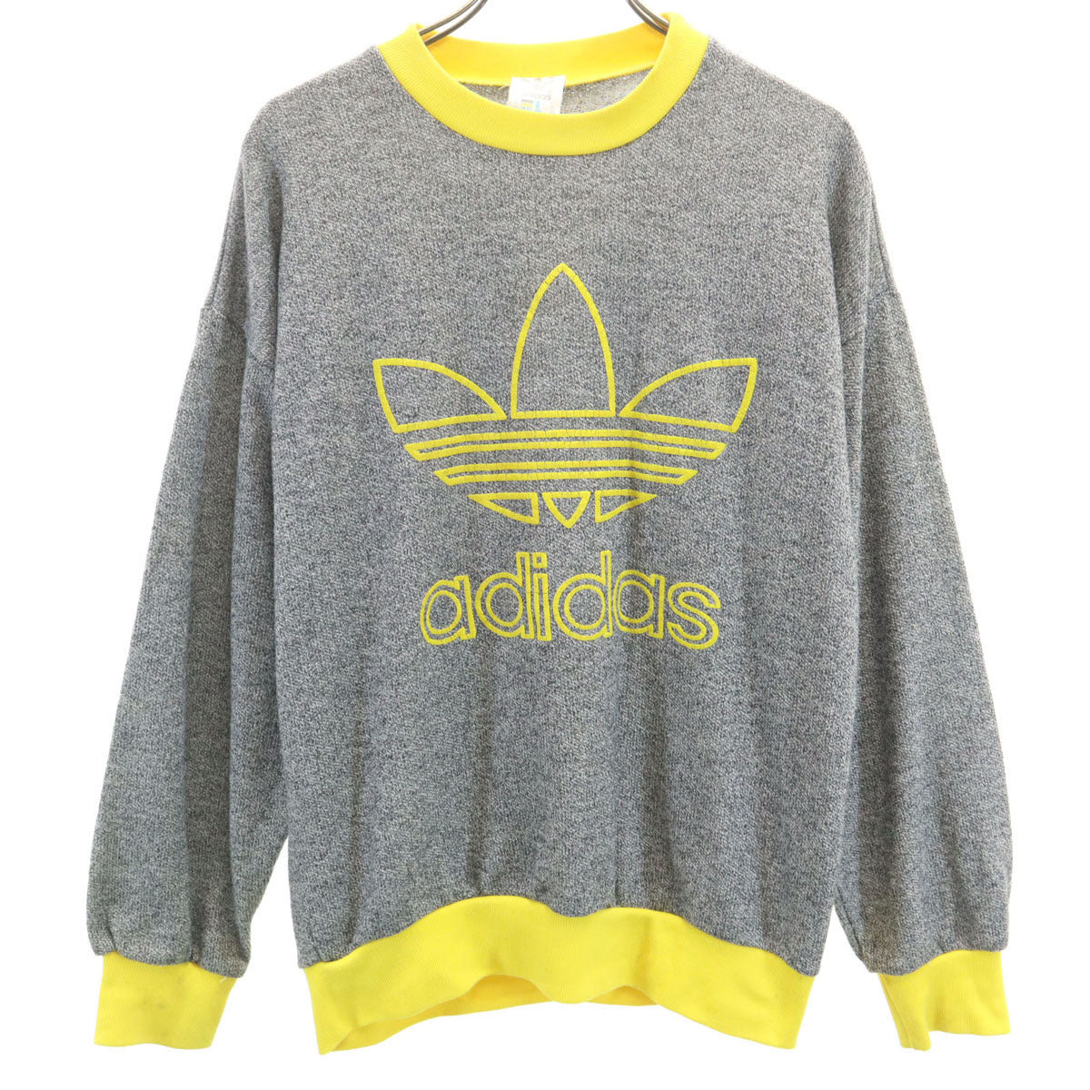 adidas アディダス 80s シンガポール製 ヴィンテージ 長袖 スウェット トレーナー XXS グレー メンズ