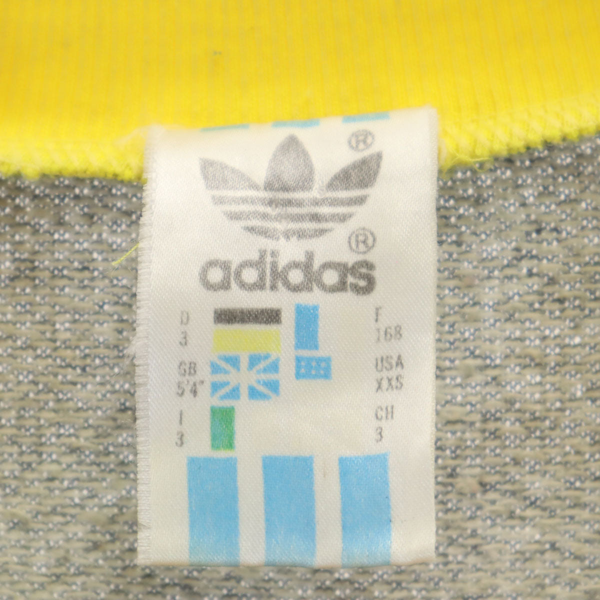 adidas アディダス 80s シンガポール製 ヴィンテージ 長袖 スウェット トレーナー XXS グレー メンズ