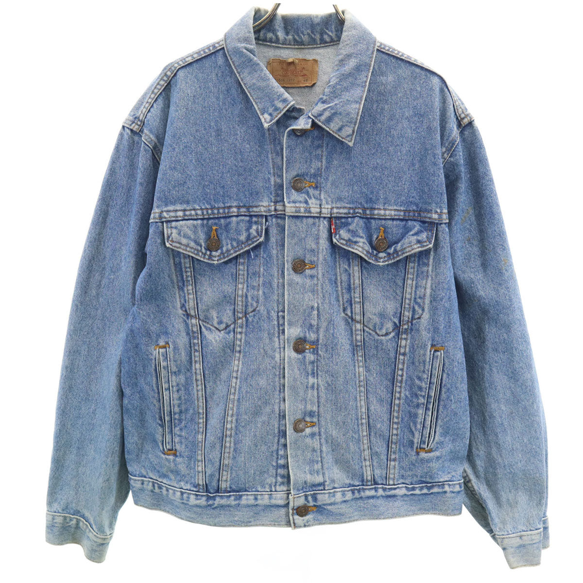 Levi's リーバイス 90s 70506-0217 USA製 オールド デニムジャケット 40 ウォッシュブルー ジージャン トラッカー メンズ