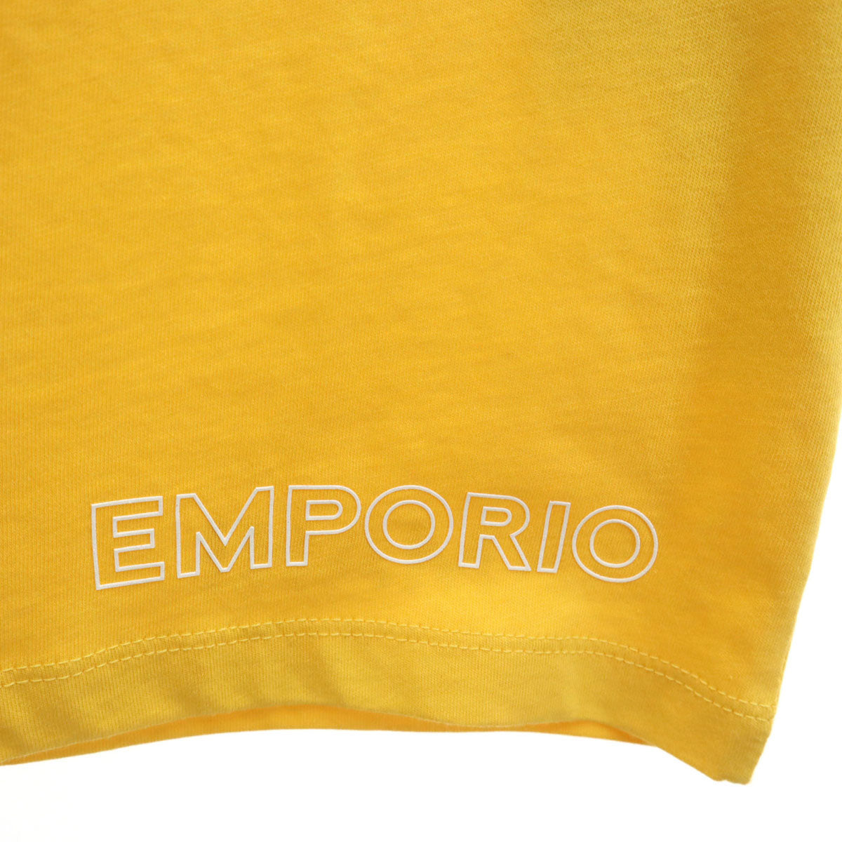 未使用 Emporio Armani エンポリオアルマーニ 長袖 Tシャツ 14A イエロー ロンT キッズ