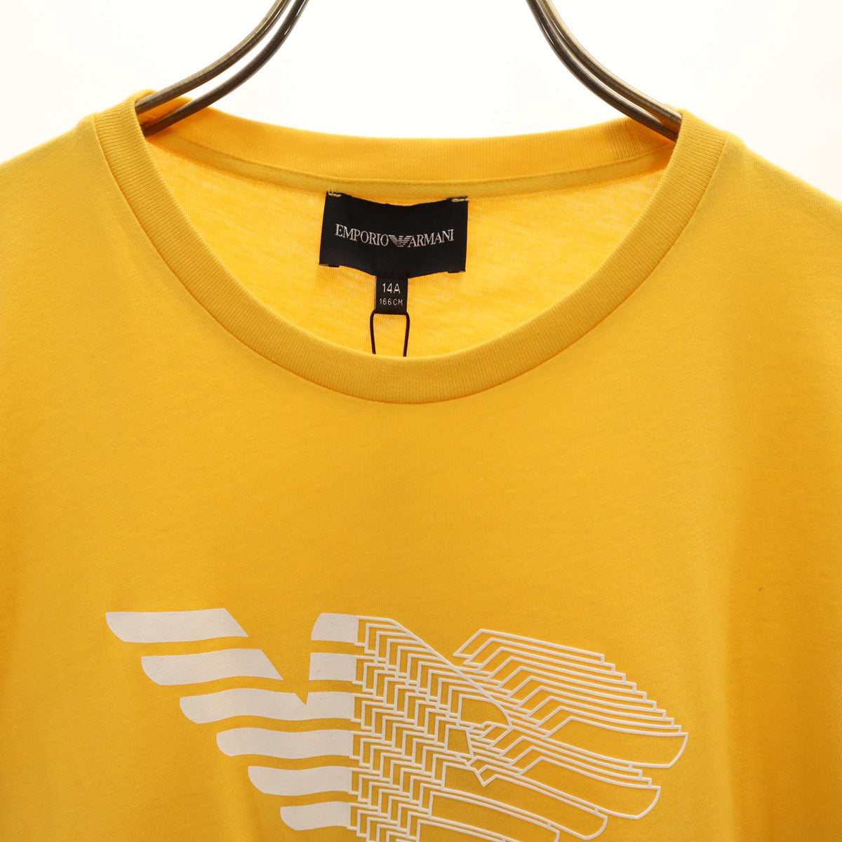 未使用 Emporio Armani エンポリオアルマーニ 長袖 Tシャツ 14A イエロー ロンT キッズ