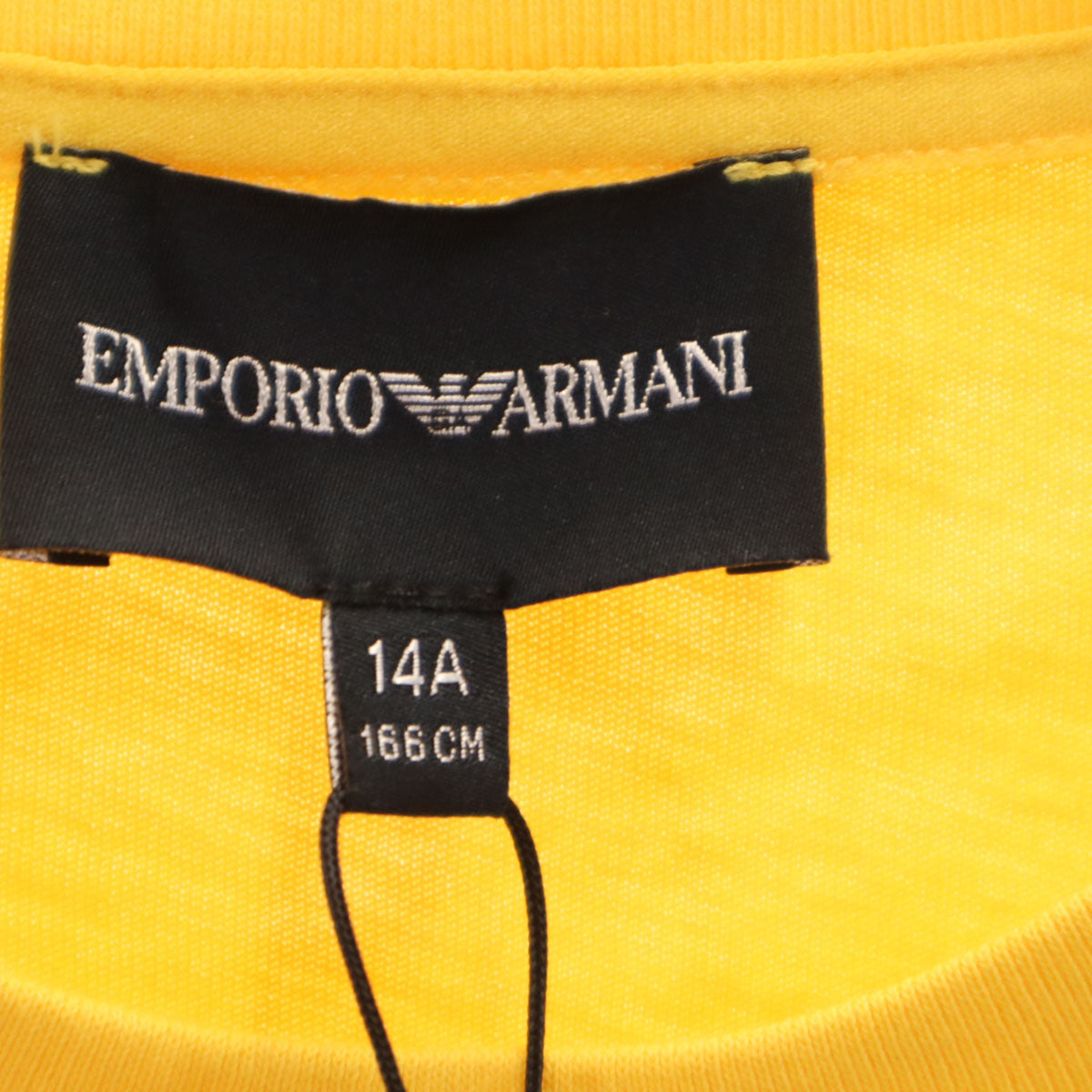 未使用 Emporio Armani エンポリオアルマーニ 長袖 Tシャツ 14A イエロー ロンT キッズ