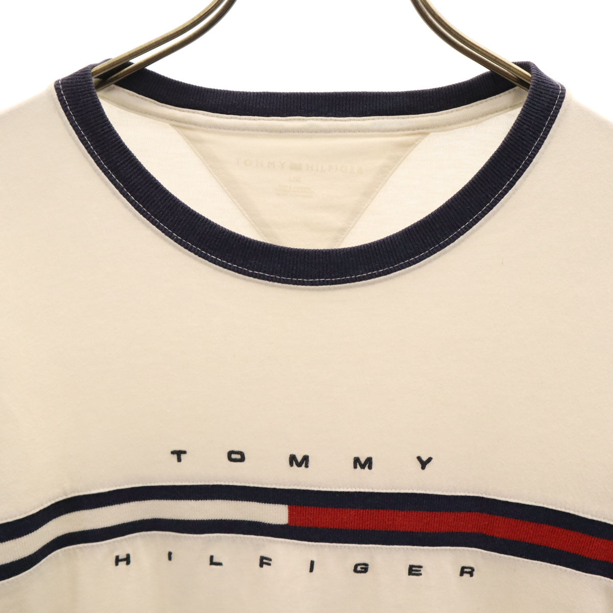 TOMMY HILFIGER トミーヒルフィガー 長袖 Tシャツ L ホワイト ロンT メンズ
