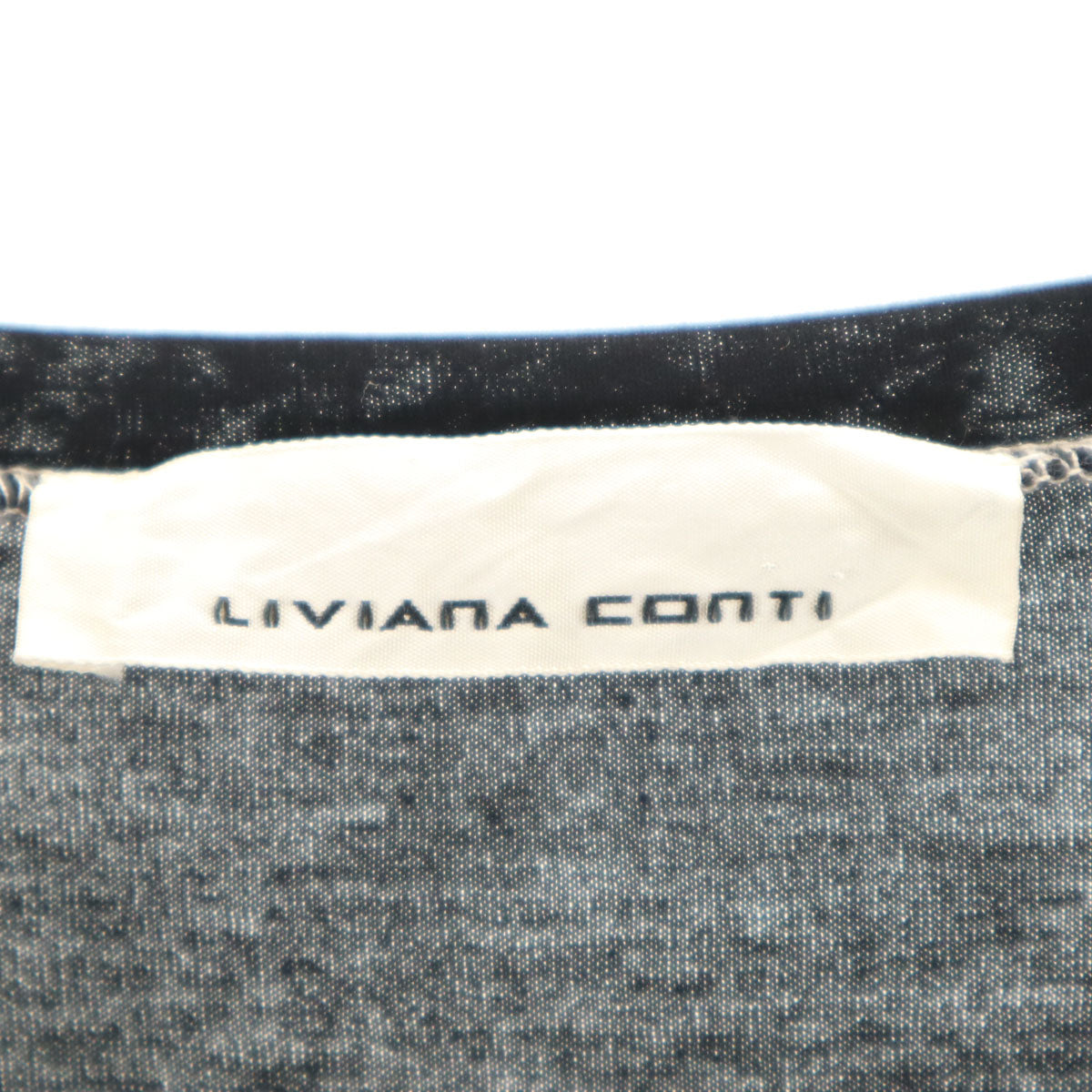 LIVIANA CONTI リビアナコンティ イタリア製 長袖 カットソー M ブラック レディース