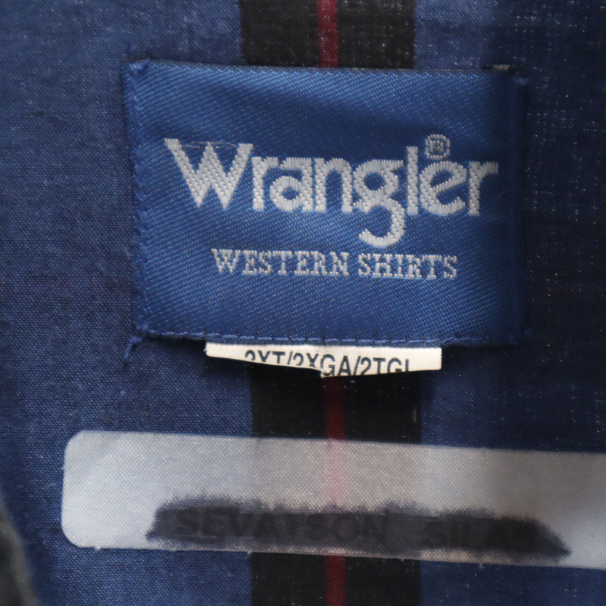 Wrangler ラングラー 90s オールド ストライプ柄 長袖 ウエスタンシャツ ブルー メンズ