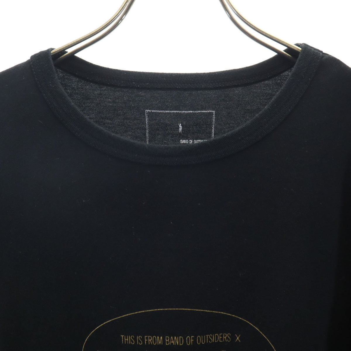 Mackintosh マッキントッシュ BAND OF OUTSIDERS バンド オブ アウトサイダーズ コラボ 日本製 半袖 Tシャツ M ブラック メンズ