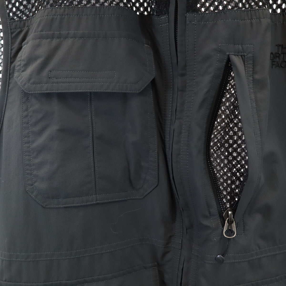 THE NORTH FACE ノースフェイス トレッカー メッシュ ベスト M チャコールグレー SFC-27 アウトドア メンズ