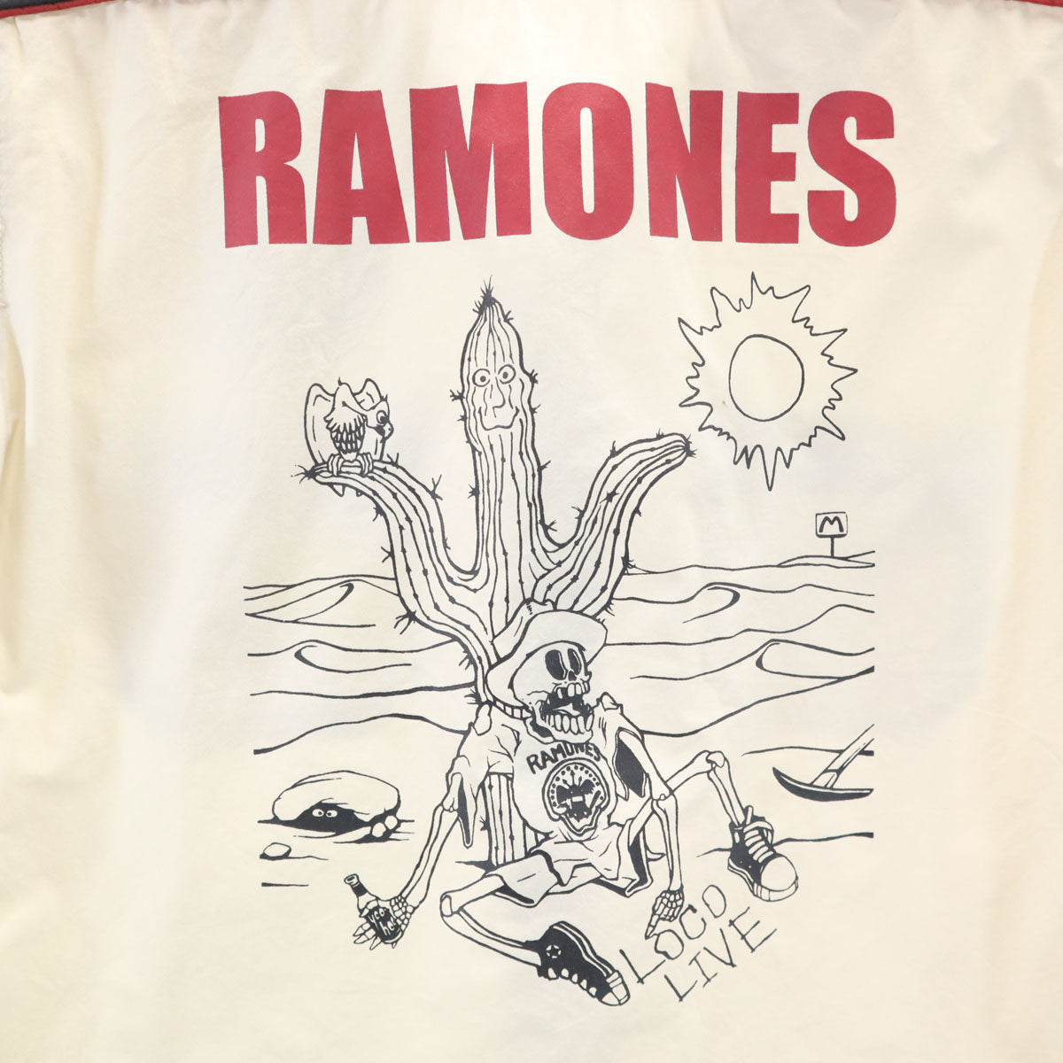 HYSTERIC ヒステリック RAMONES ラモーンズ コラボ 日本製 半袖 シャツ FREE ベージュ パンクバンド ヒステリックグラマー レディース