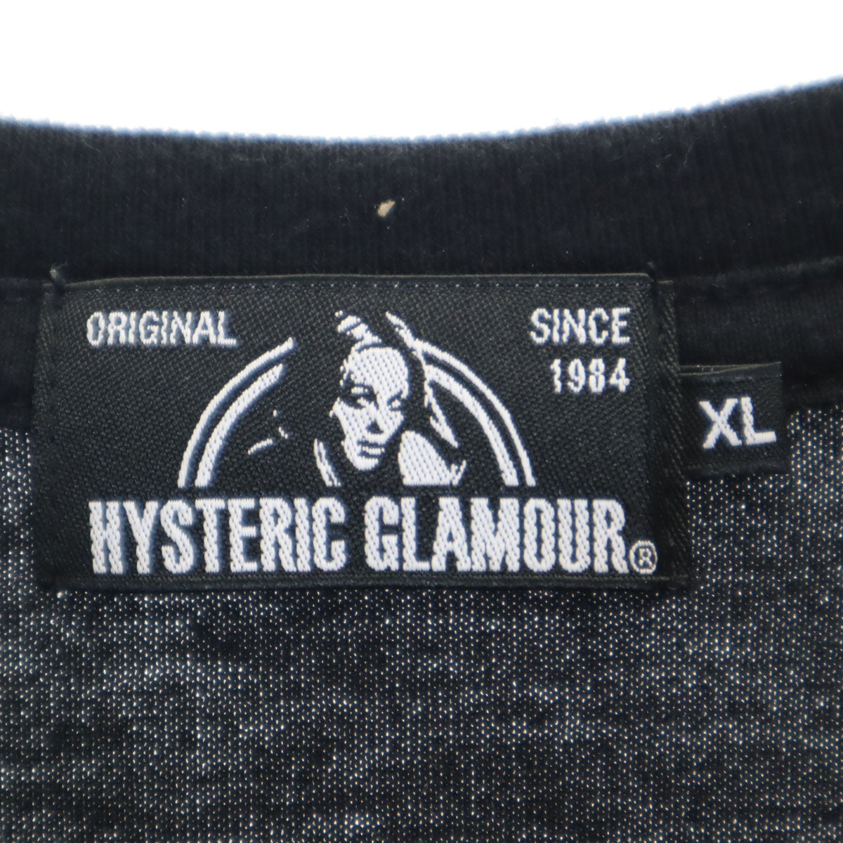 HYSTERIC GLAMOUR ヒステリックグラマー 日本製 半袖 Tシャツ XL ブラック メンズ