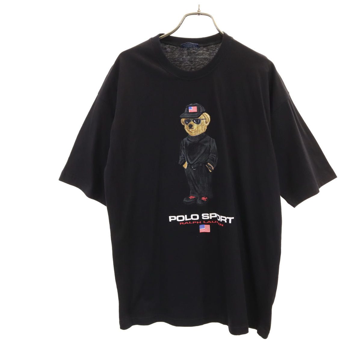Polo by Ralph Lauren ポロバイラルフローレン 90s 00s USA製 オールド ポロベア 半袖 Tシャツ L ブラック メンズ