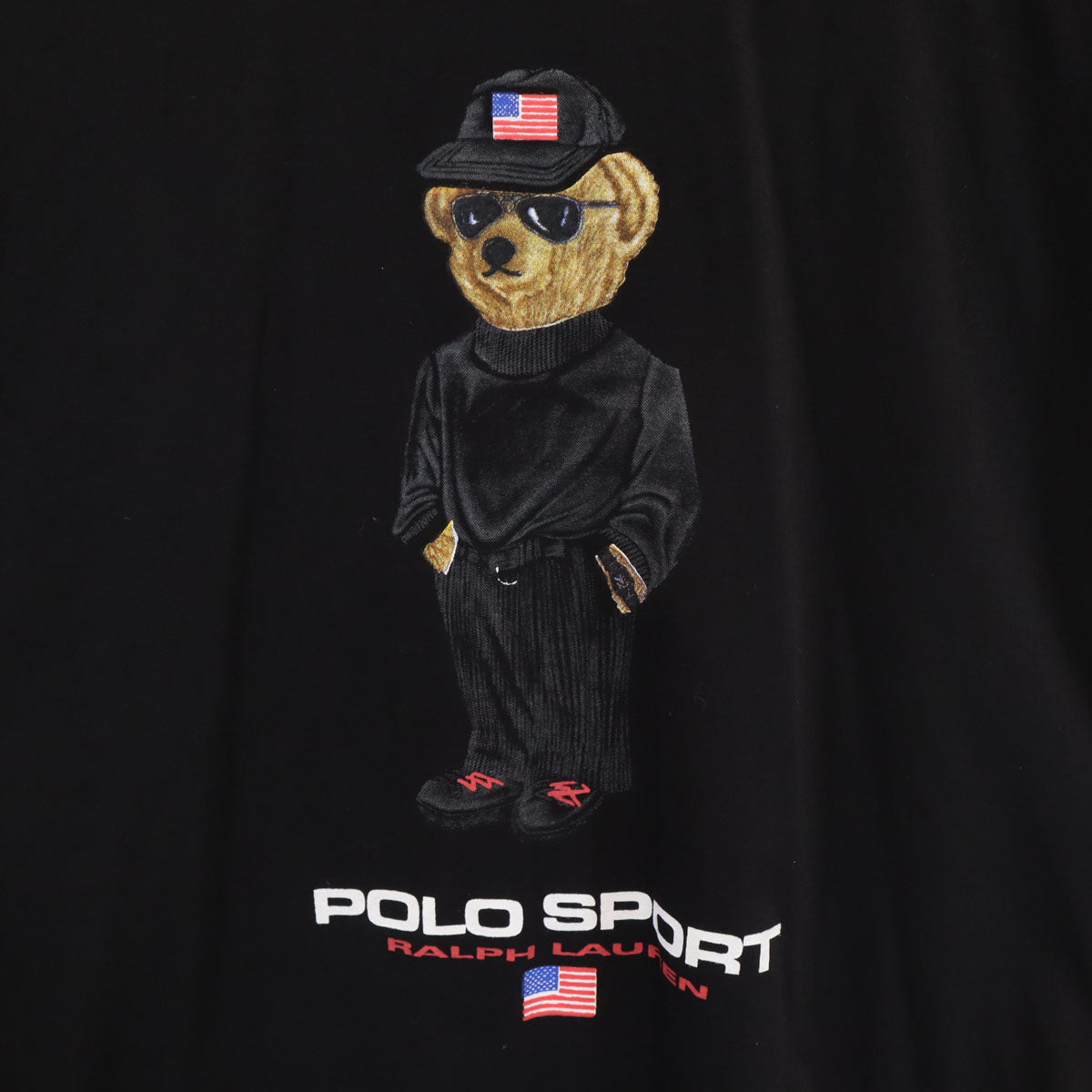 Polo by Ralph Lauren ポロバイラルフローレン 90s 00s USA製 オールド ポロベア 半袖 Tシャツ L ブラック メンズ