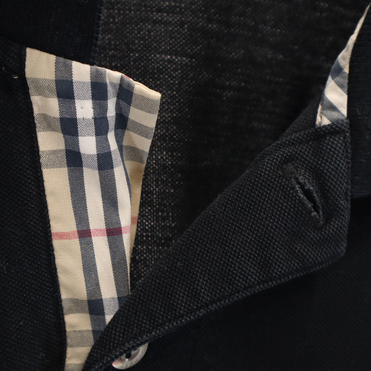 BURBERRY LONDON バーバリーロンドン 半袖 ポロシャツ L ブラック メンズ