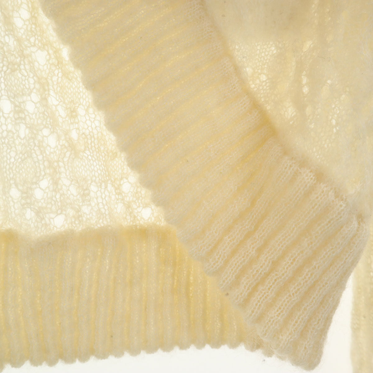 courreges クレージュ 長袖 ニット ボレロ 9R アイボリー カーディガン レディース