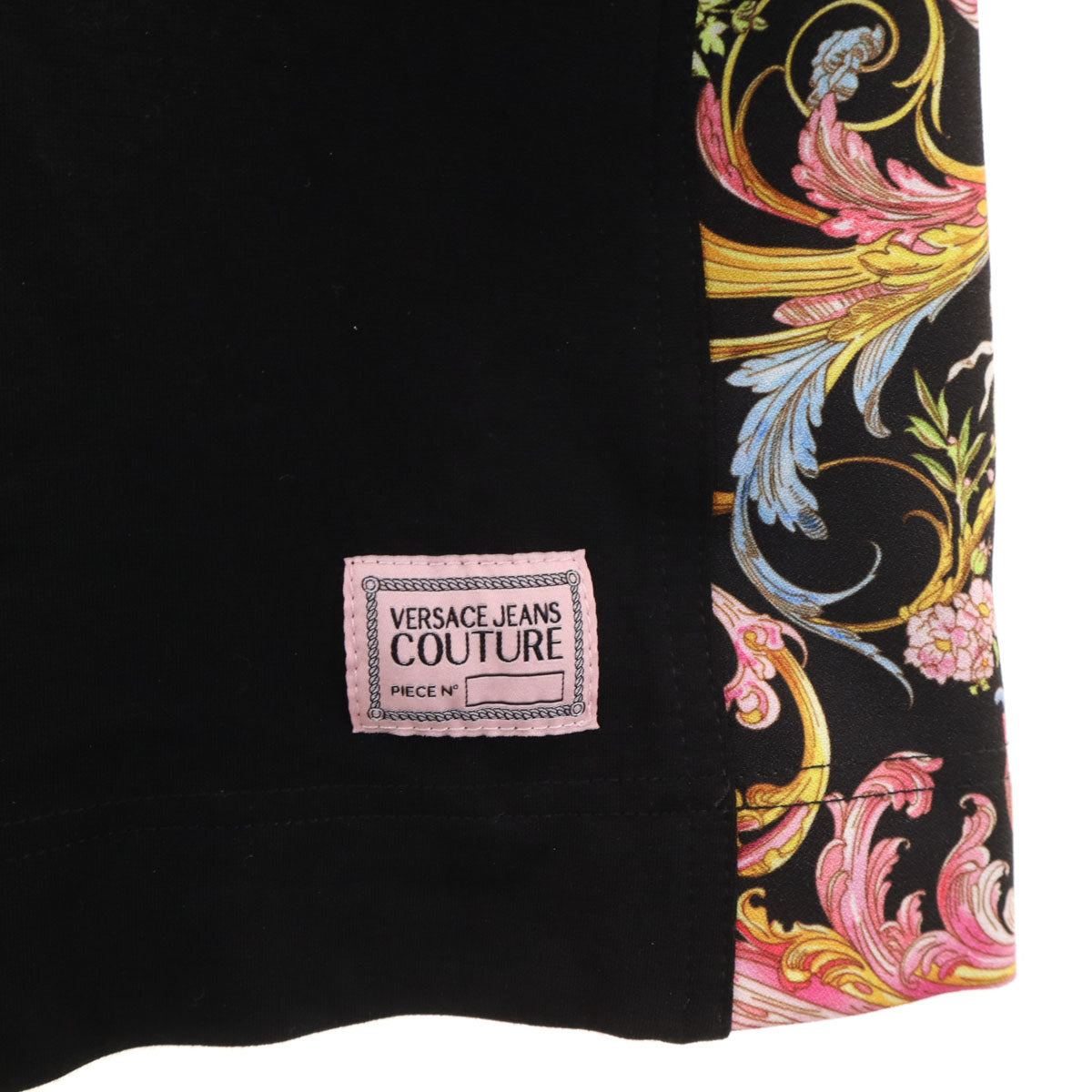 VERSACE JEANS COUTURE ヴェルサーチ ジーンズ クチュール イタリア製 ノースリーブ ワンピース 42 ブラック レディース
