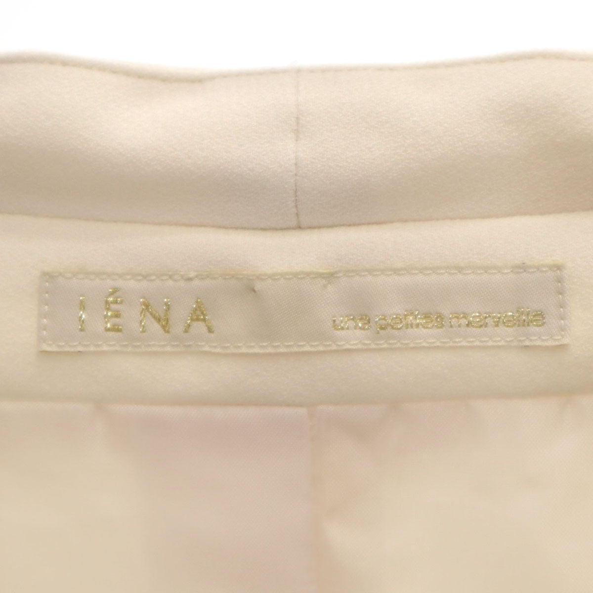 IENA イエナ 日本製 ショート丈 ジャケット アイボリー レディース