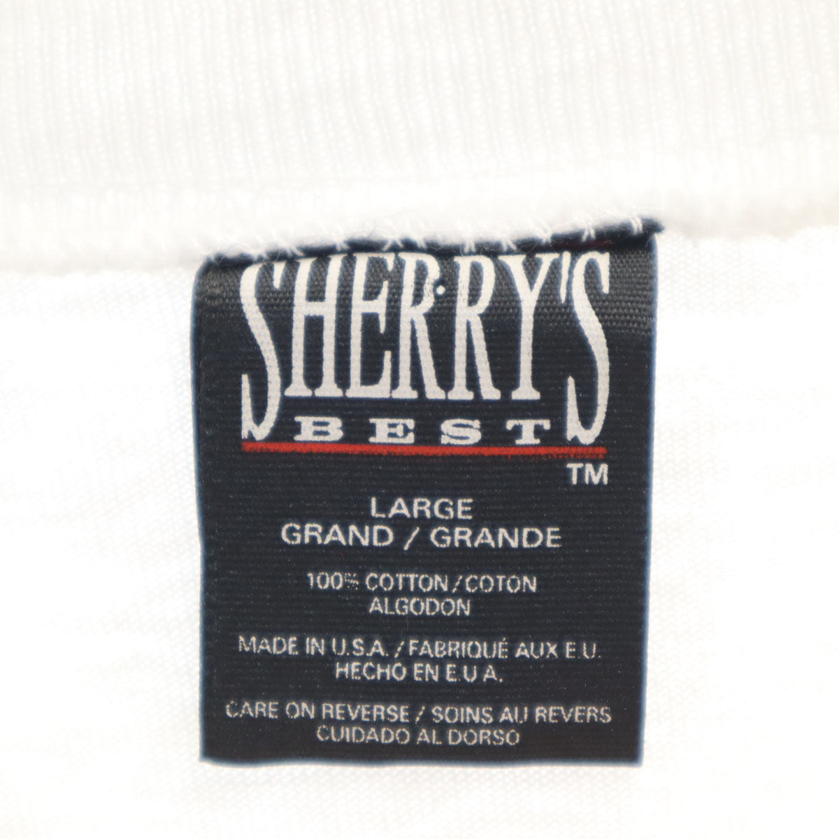SHERRY’S シェリーズ 90s USA製 オールド ミッキーマウス 長袖 Tシャツ L ホワイト ロンT メンズ