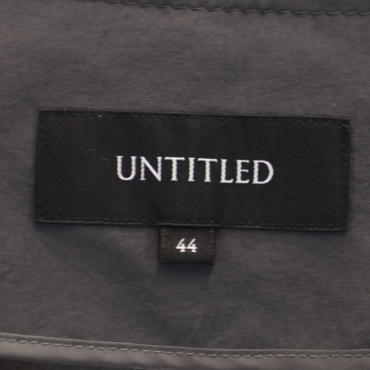 UNTITLED アンタイトル 長袖 ブルゾン 44 チャコールグレー ジャケット レディース